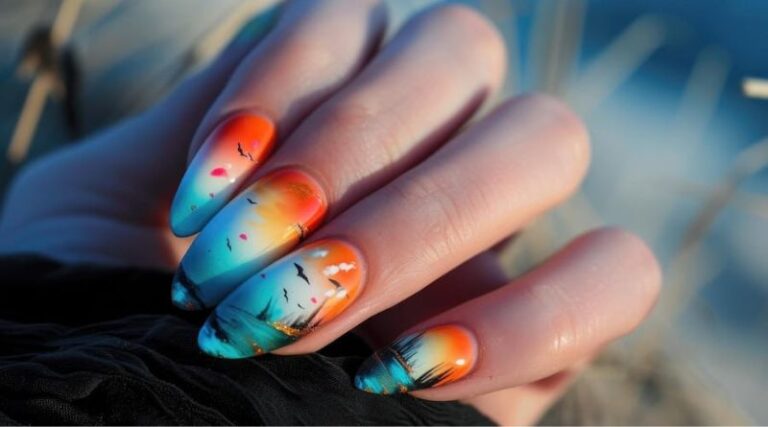 8 Summer Nail Art Ideas From Sunset Ombré to Dreamy Clouds