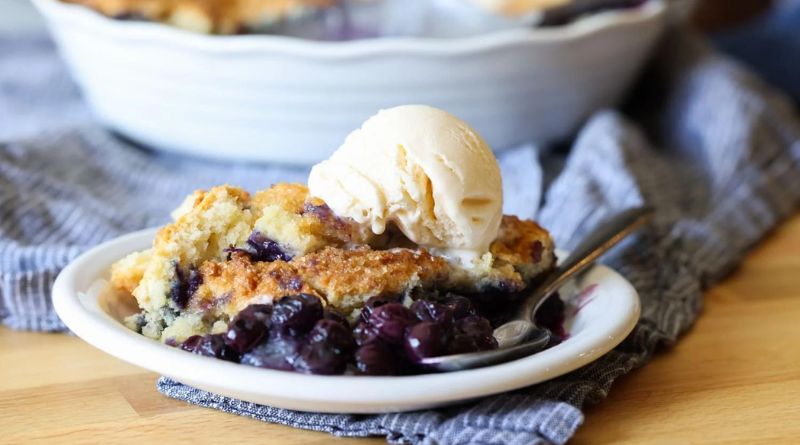 Buttery Blueberry Cobbler